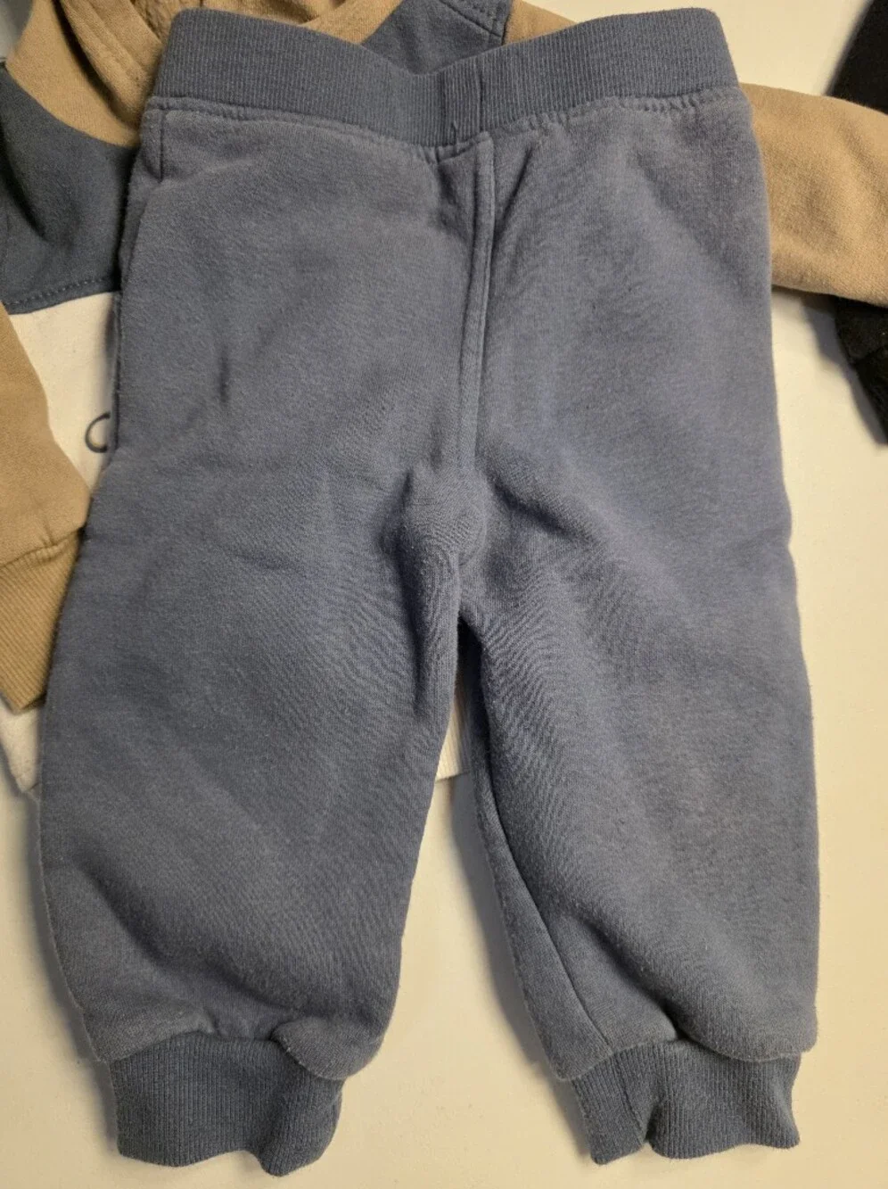 Calvin Klein Jeans Boys' Blue & Tan Colorblock Hoodie Set